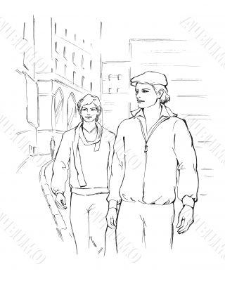  two young men