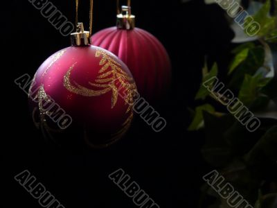 Red and Gold Christmas Ornaments