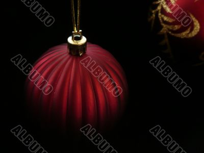 Red and Gold Christmas Ornaments