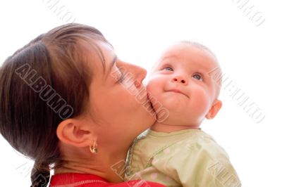Baby with mom