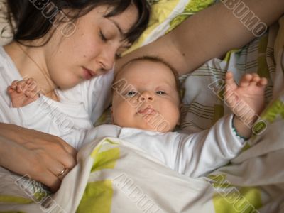 Baby with mother Baby with mother