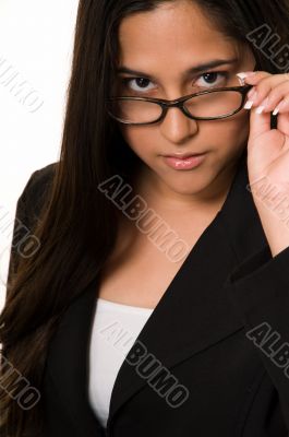 Business woman in glasses