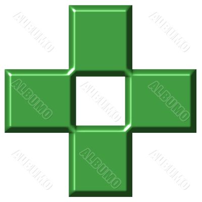 3D Pharmacy Cross