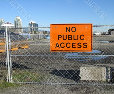 no public access sign