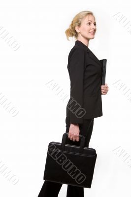 Blond business woman