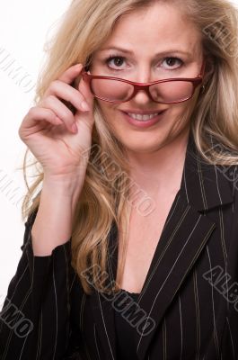 Business woman in glasses