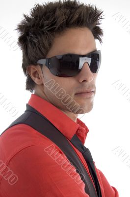 young model with sunglasses
