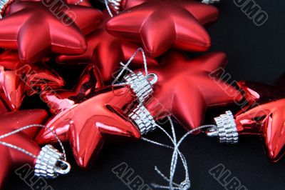 red star decorations