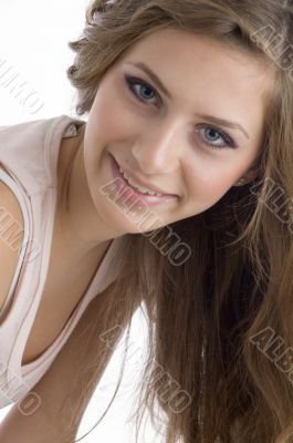 close up of beautiful model