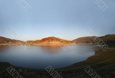 Reservoir Edersee in Germany