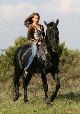 riding girl