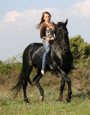 riding girl