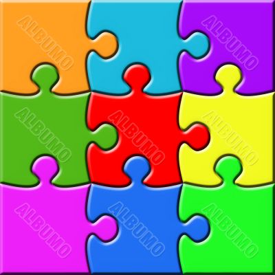 Colorful 3x3 Puzzle
