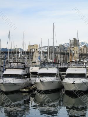 boats parked at a marina