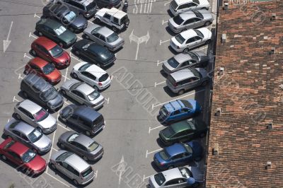 Benidorm. A parking near hotel