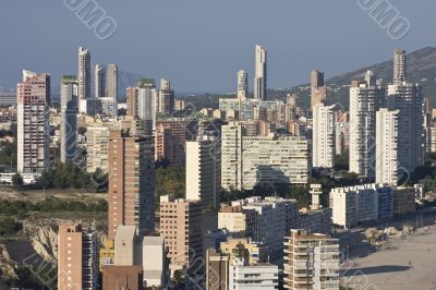 Benidorm. A parking near hotel