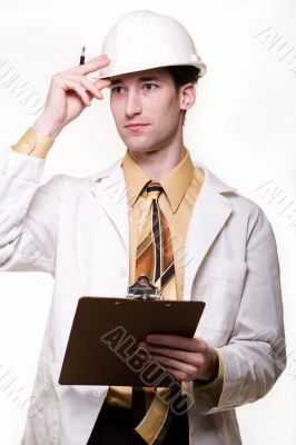 Male science engineer Male science engineer