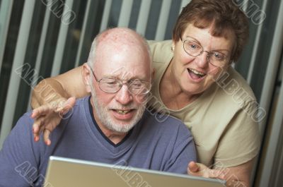 Senior Adults on Laptop Computer