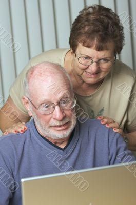 Senior Adults on Laptop Computer