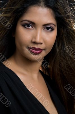 Attractive woman face