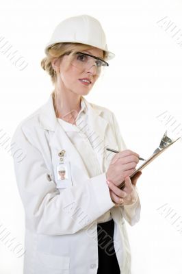 Lady science engineer