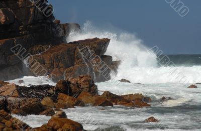 High wave at Cape of Good Hope