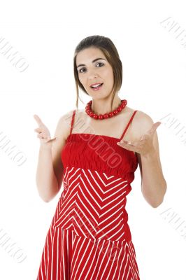 Woman talking Woman talking