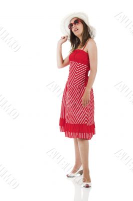 Woman in red Woman in red