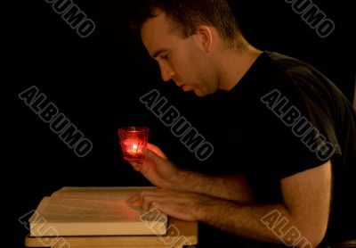 Reading By Candlelight