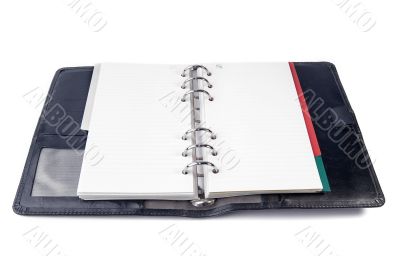 isolated open organizer isolated open organizer