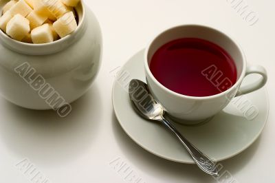 Cup of tea and sugar