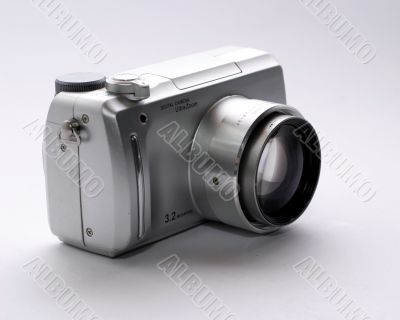 Close up of digital camera