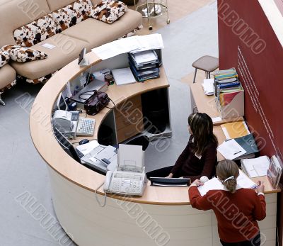 Reception in the large furniture store