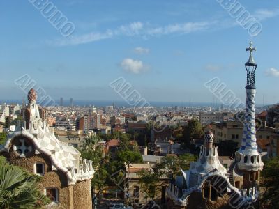 Skyline of Barcelona, Spain