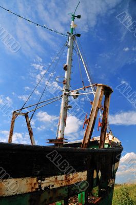 Damaged boat