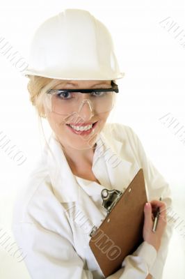 Lady science engineer