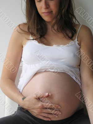 a young, healty and slim female pregnant a young, healty and slim female pregnant