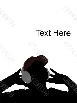 man with cap and headphone