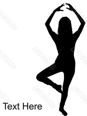woman doing dance step