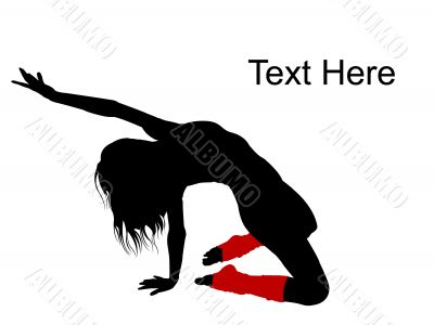 female in dance pose