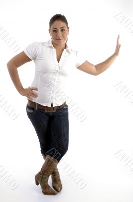 standing young female