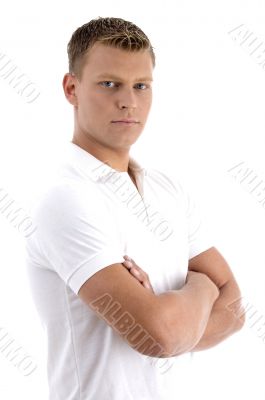 portrait of young man in cool pose
