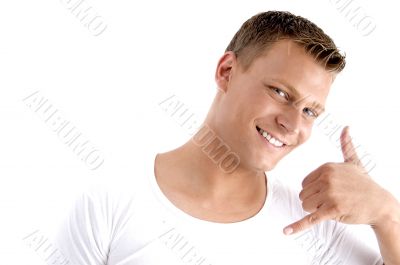 male making a phone call hand gesture male making a phone call hand gesture