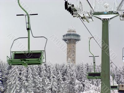 Ettelsberg in Willingen, Upland, with ski lift