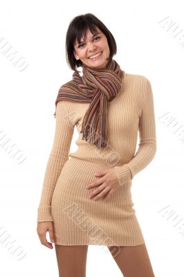Beautiful young woman with scarf Beautiful young woman with scarf