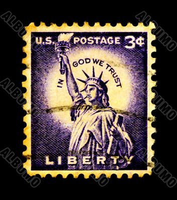 Statue of Liberty on USA Stamp