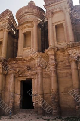 Petra ruins and mountains in Jordan