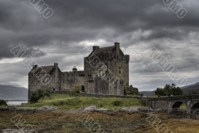 Romantic castle in Scotland