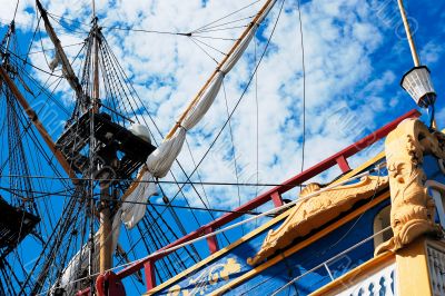 Sailing vessel and the sky