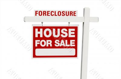 Foreclosure Home For Sale Real Estate Sign